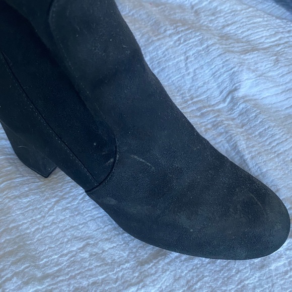 Sam Edelman over the knee black suede boots - Picture 6 of 7